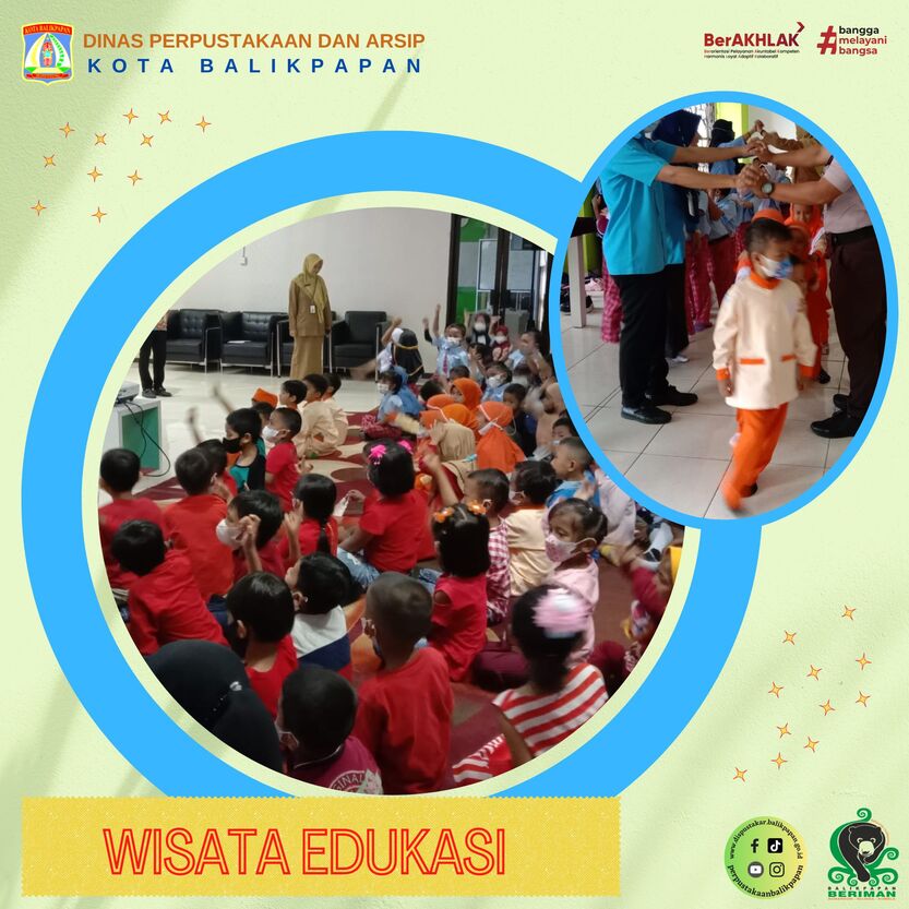 Wisata Edukasi Literasi Dispustakar Balikpapan Bulan Agustus Tahun 2022