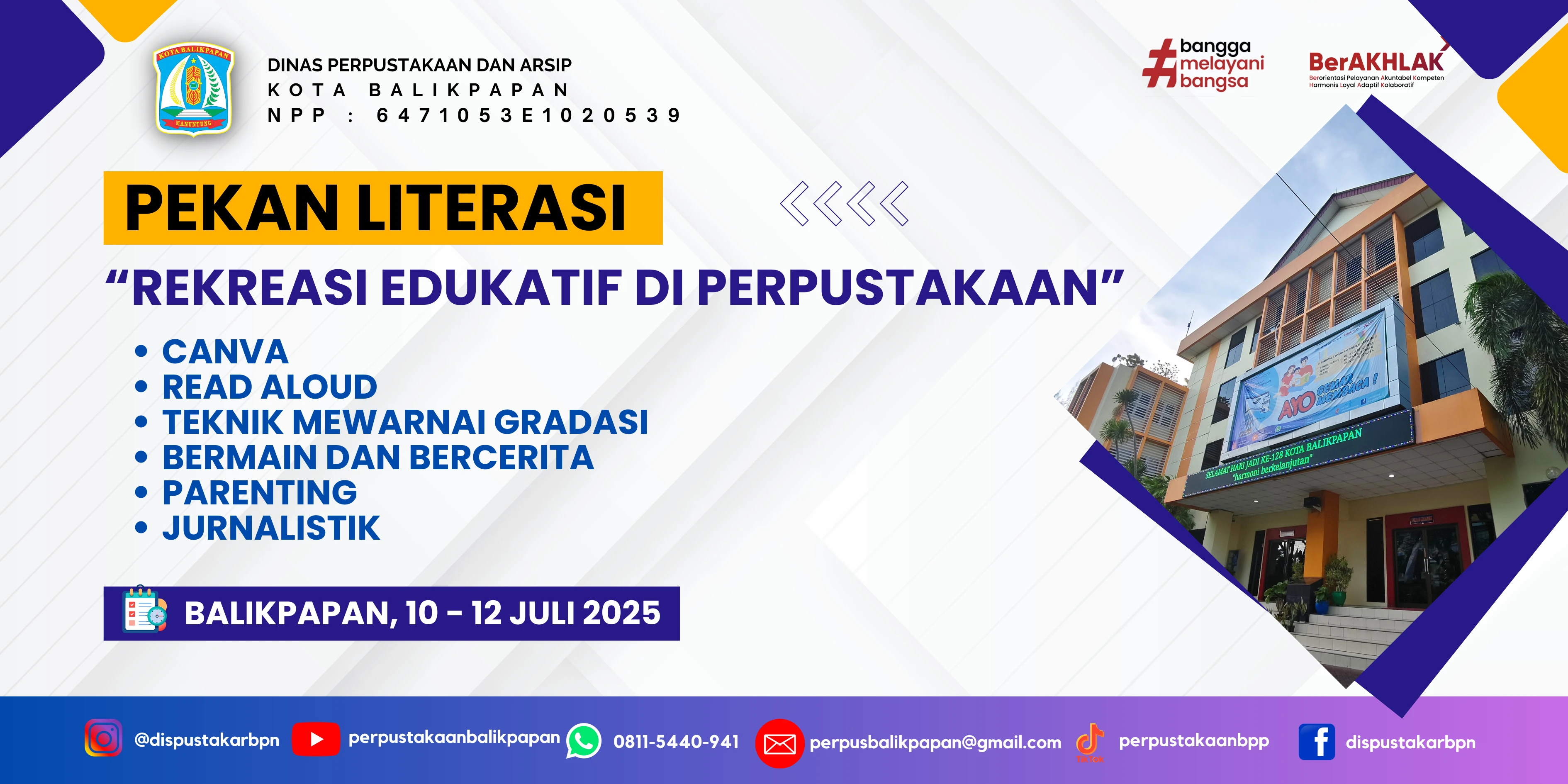 Pekan Literasi Liburan di Perpustakaan Tahun 2025 Pekan Literasi Liburan di Perpustakaan Tahun 2025